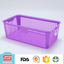 Durable rectangular plastic multipurpose storage baskets for gifts